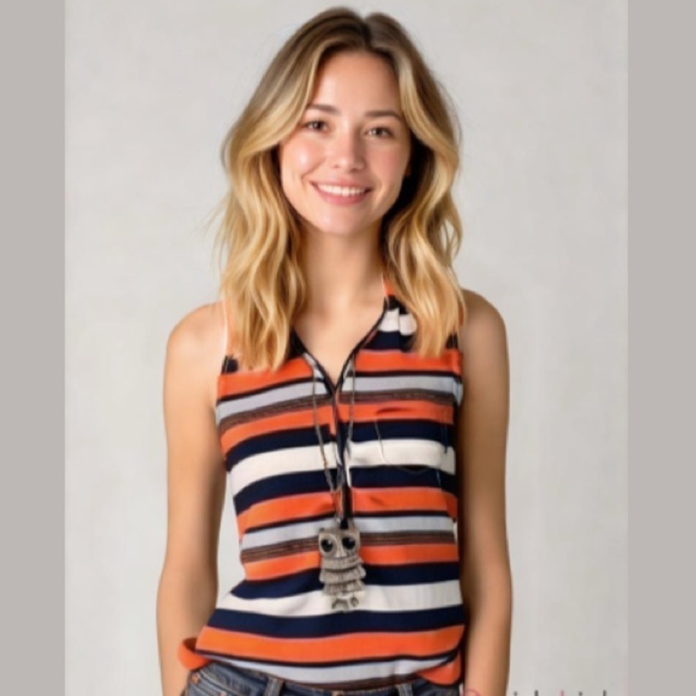 Blue Stripe Tank Top